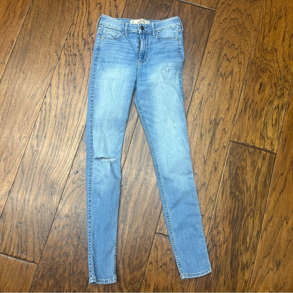 Hollister high rise super skinny Light Blue Jeans - Picture 1 of 6